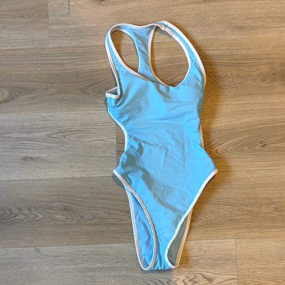Wild Fable Light Blue One Piece Swimsuit